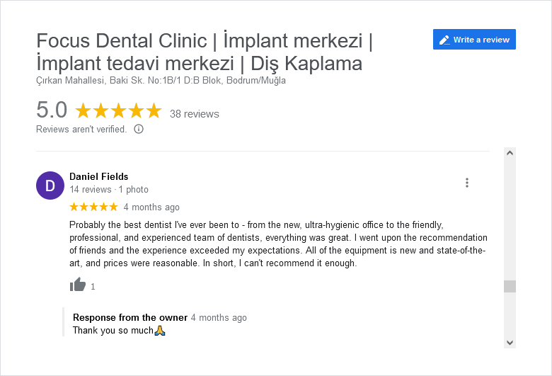 Focus Dental Clinic Bodrum