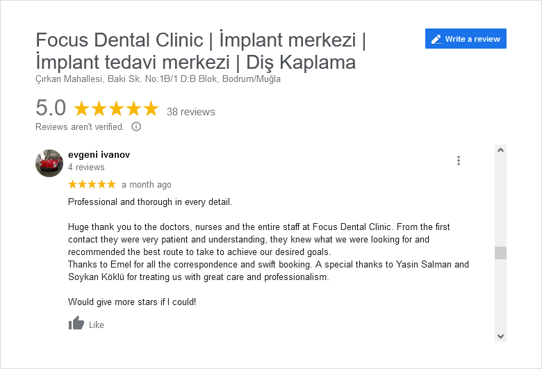Focus Dental Clinic Bodrum