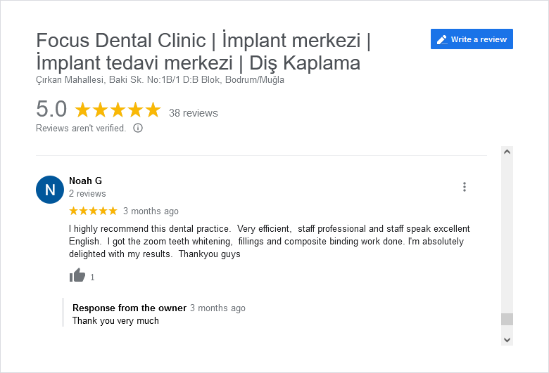 Focus Dental Clinic Bodrum